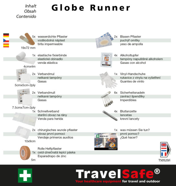 Globe Läufer – Erste-Hilfe-Set – TravelSafe